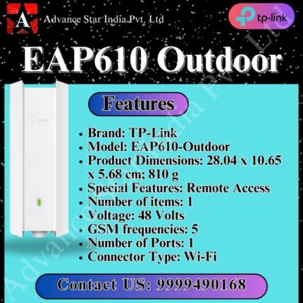 Tp-Link Eap610-Outdoor Wifi6 Ax1800 Gigabit External Access Point