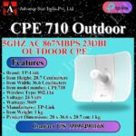 CPE710 5GHz AC 867Mbps 23dBi Outdoor CPE