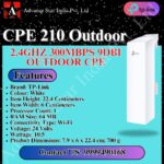 TP-Link CPE210 2.4GHz 300Mbps Wi-Fi Outdoor CPE