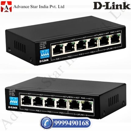D-Link 6-Port Unmanaged PoE Switch DES-F1006P-E