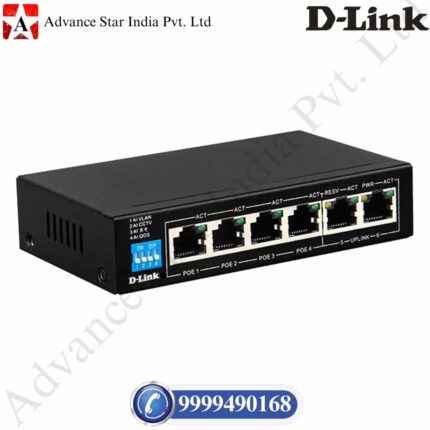D-Link 6-Port Unmanaged PoE Switch DES-F1006P-E