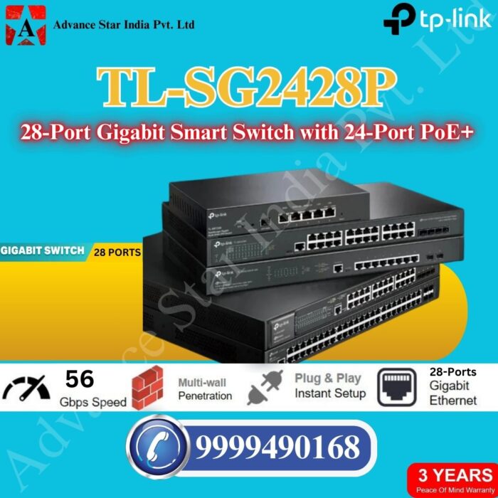 TP-Link TL-SG2428P Jetstream 28-Port Gigabit Smart Switch