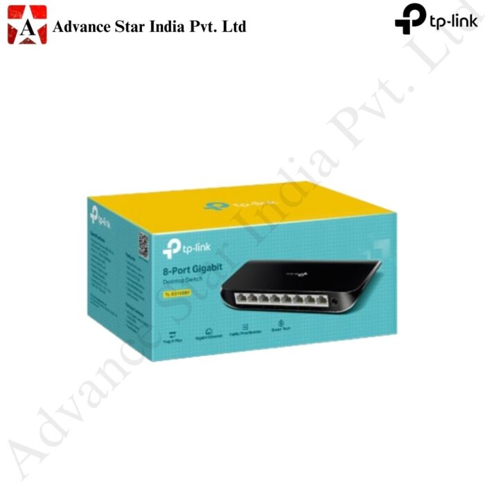 TP-Link 8-Port Gigabit Ethernet Unmanaged Switch | Plug and Play | Desktop (TL-SG1008D)