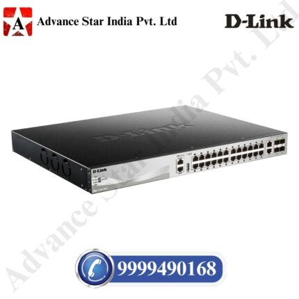 D-Link 30-Port Gigabit Ethernet Switch, Lite Layer 3 Stackable Managed, 24x SFP Ports, 2X 10GBase-T, 4X 10G SFP+ Ports (DGS-3130-30S)