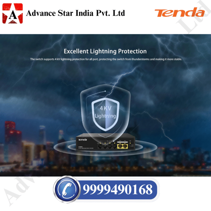 S106PC 6-Port 100M Lite PoE Switch with 4-Port PoE