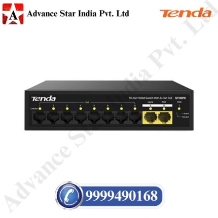 S110PC 10-Port 100M Lite PoE Switch with 8-Port PoE