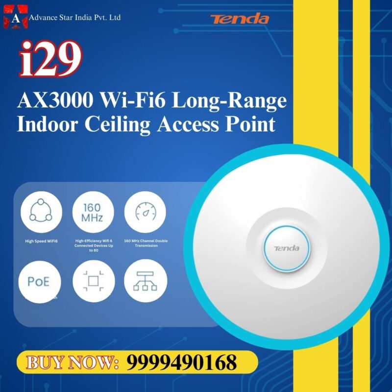 Tenda i29 Wi-Fi 6 AX3000 Dual Band Gigabit Wireless Access Point