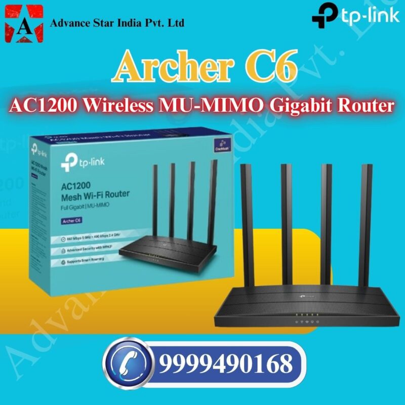 Archer C6 AC1200 Wireless MU-MIMO Gigabit Router