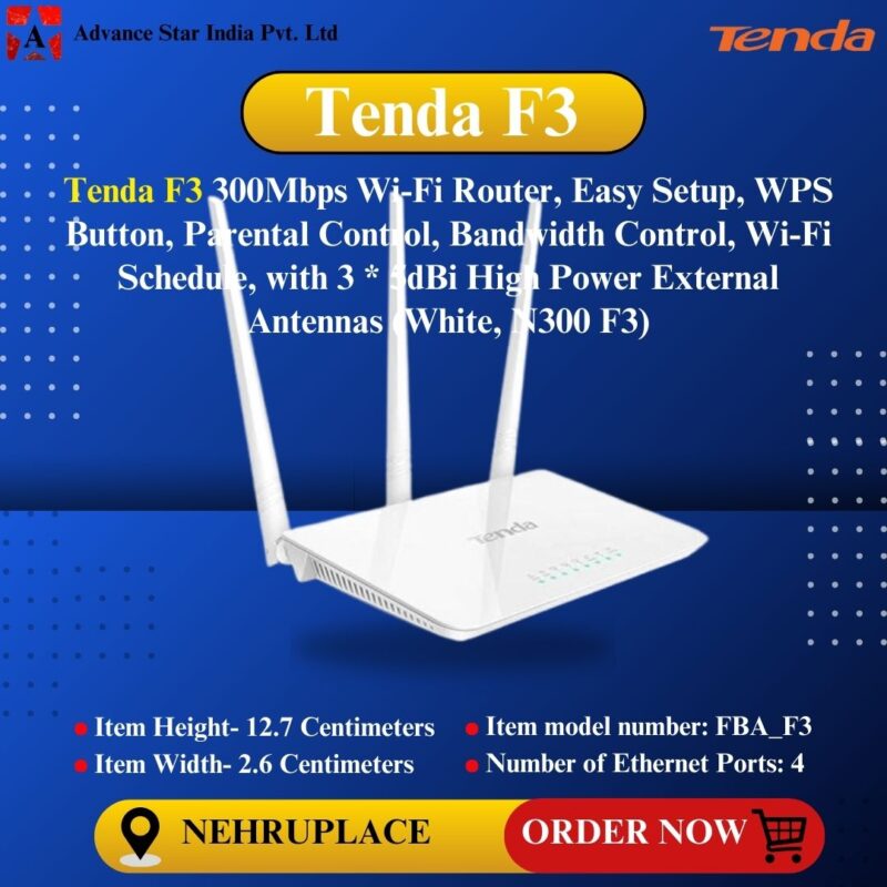 Tenda F3 300Mbps Wi-Fi Router
