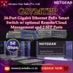 GS724TPP — 24-Port Gigabit Ethernet Hi-Power PoE+ Smart Switch