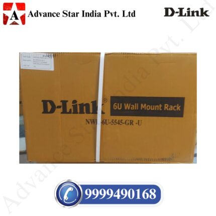 D-Link 6U Loaded Wall Mount Rack Steel Wall Shelf (Number of Shelves - 1, Grey, White)