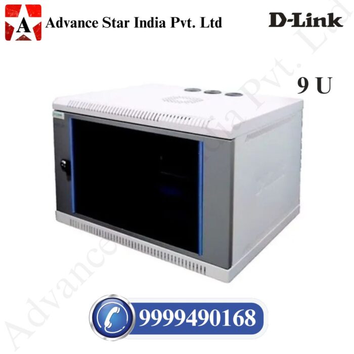9U 550W 450D Wall Mount Steel Enclosure