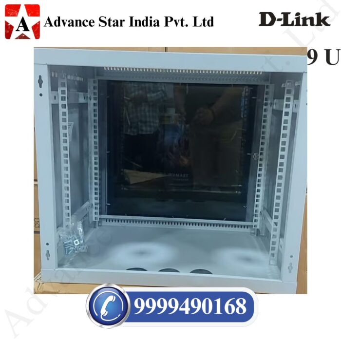 9U 550W 450D Wall Mount Steel Enclosure
