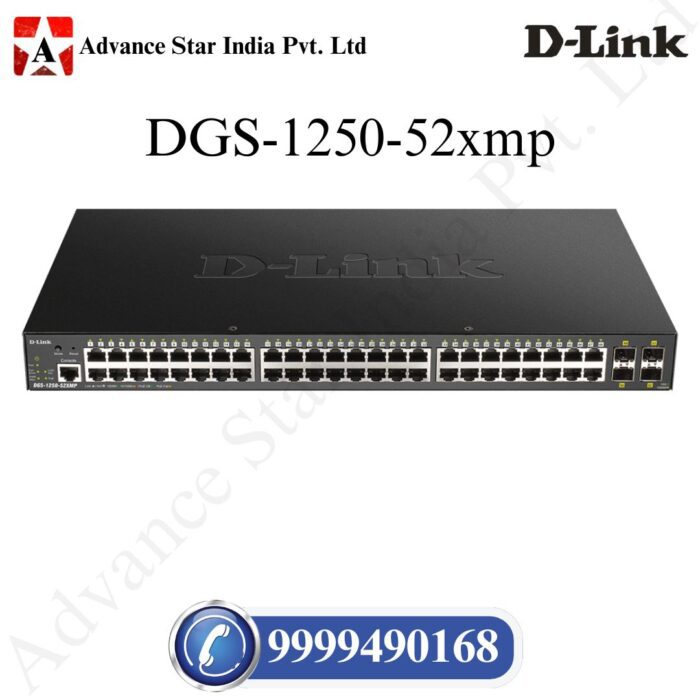 DGS-1250-52XMP Smart Managed PoE Switch