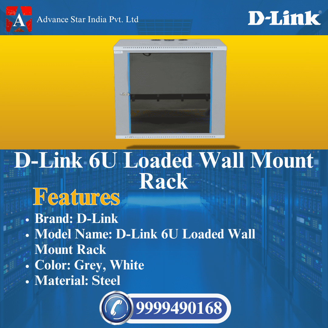 D-Link 6U Loaded Wall Mount Rack Dealer in Nehru Place Delhi