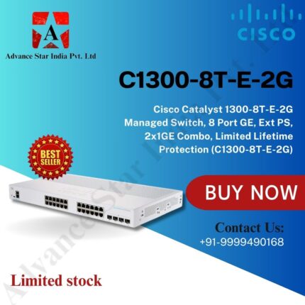 Cisco 1300-8T-E-2G Managed Switch, 8 Port