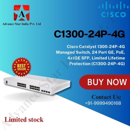 Cisco 1300-24P-4G Managed Switch, 24 Port