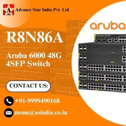 R8N86A - Aruba 6000 48G 4SFP Switch, LAN Capable, Black
