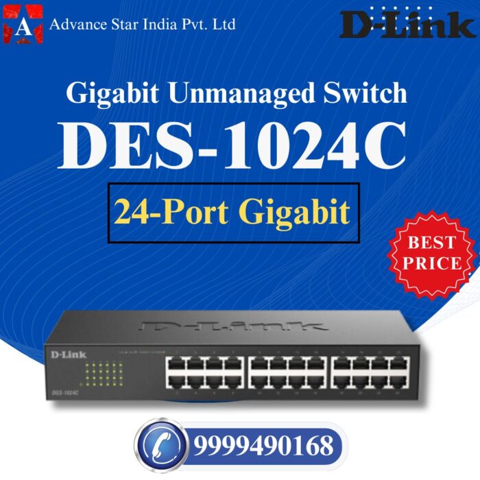 DGS-1024C 24-Port Gigabit Unmanaged Switch