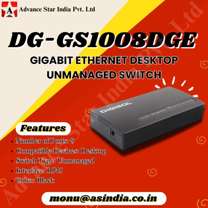 1 DG-GS1008DGE Gigabit Ethernet Desktop Switch