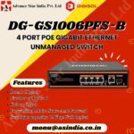 DG-GS1006PFS-B 4 Port PoE Switch