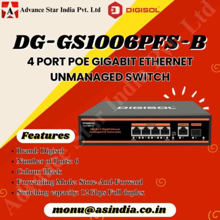 DG-GS1006PFS-B 4 Port PoE Switch