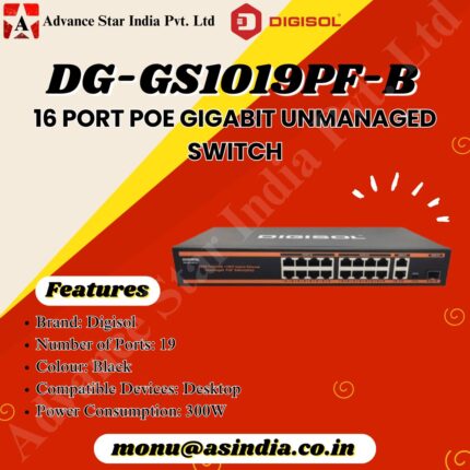 DG-GS1019PF-B 16 Port PoE Gigabit Switch