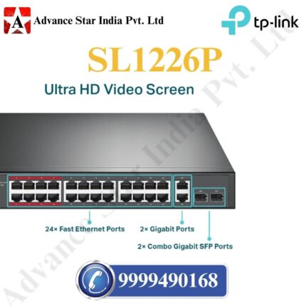 TL-SL1226P 24-Port 10/100Mbps + 2-Port Gigabit Unmanaged PoE+ Switch - Image 4