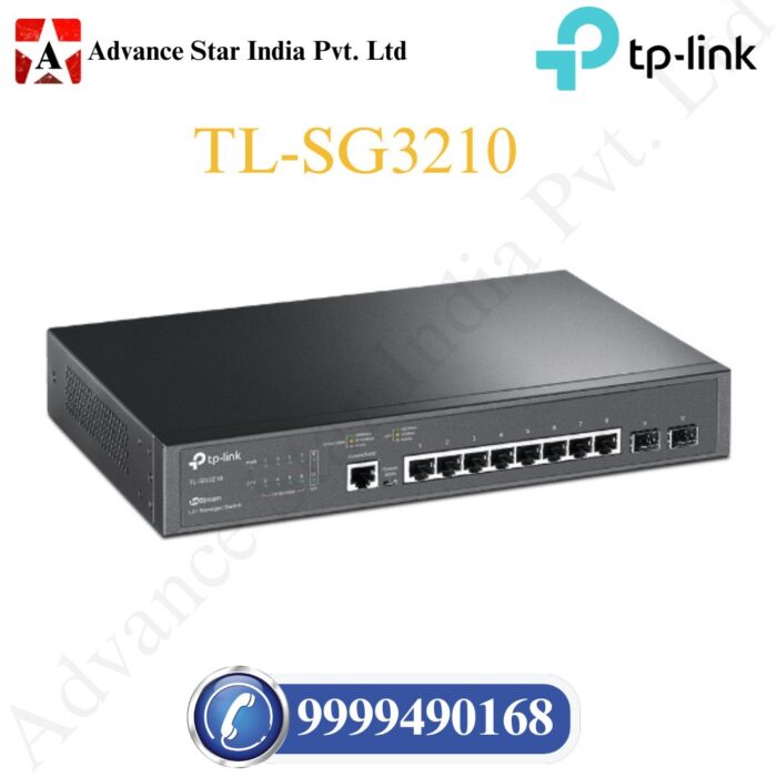 TL-SG3210 JetStream 8-Port Gigabit L2+ Managed Switch with 2 SFP Slots