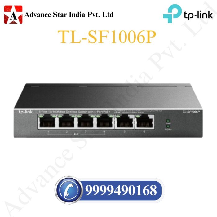 TL-SF1006P 6-Port 10/100Mbps Desktop Switch with 4-Port PoE+