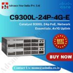 Cisco C9300L-24P-4G-E Switch - 24 Ports