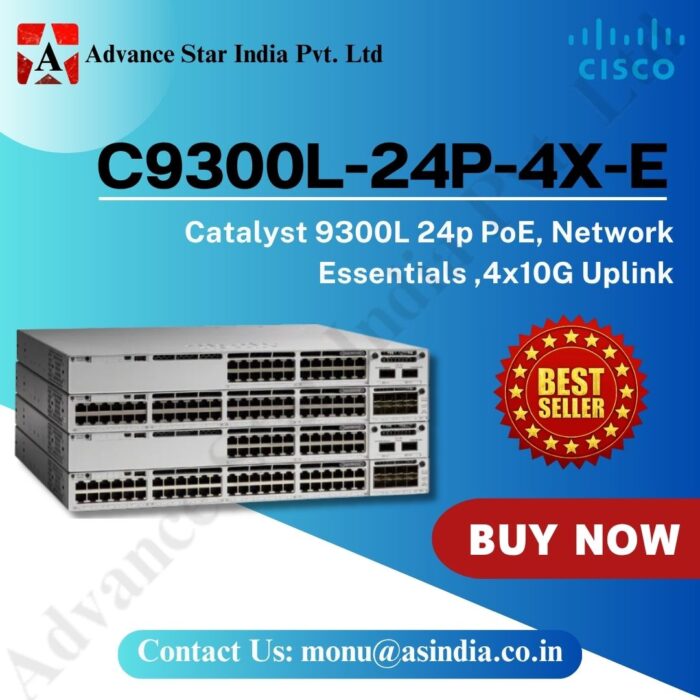 Cisco Catalyst C9300L-24P-4X-E Switch