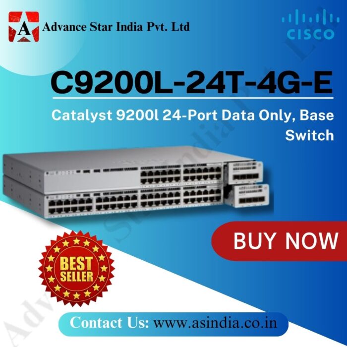 Cisco C9200l-24T-4G-E 24-Port Switch