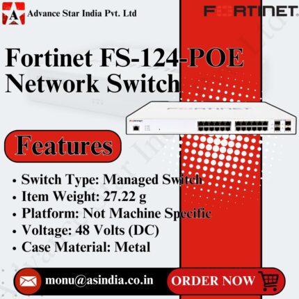 FORTINET FIREWALL FS-124E-POE