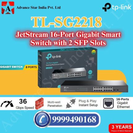 TL-SG2218 JetStream 16-Port Gigabit Smart Switch with 2 SFP Slots