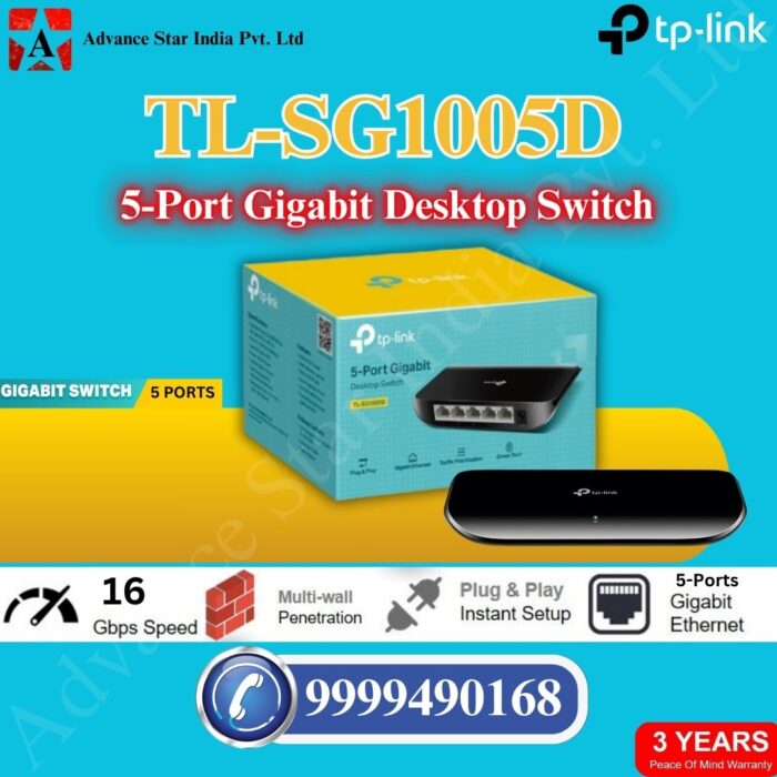 White and Blue Simple We Are Hiring Instagram Post (94) TL-SG1005D 5-Port Gigabit Desktop Switch