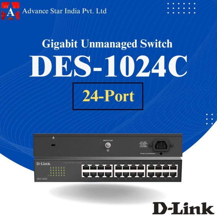 16 DGS-1024C 24-Port Gigabit Unmanaged Switch