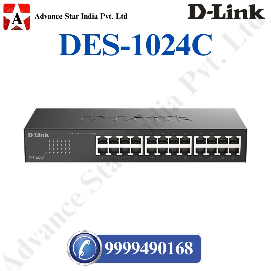 DGS-1024C 24-Port Gigabit Unmanaged Switch