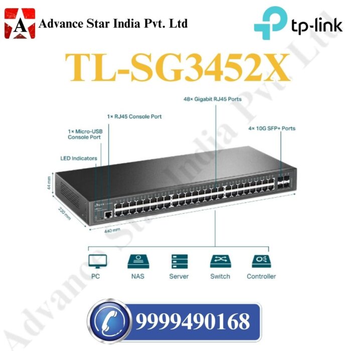 TL-SG3452X 48-Port Managed Switch