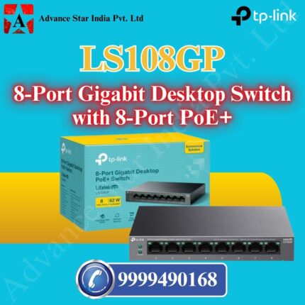 8-Port Gigabit Desktop Switch with 8-Port PoE+