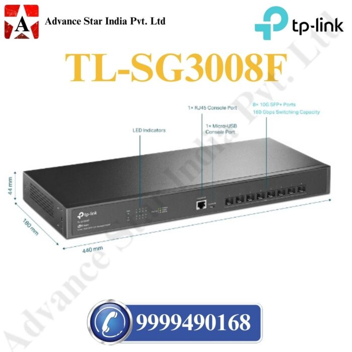 TL-SX3008F 8-Port Managed Switch