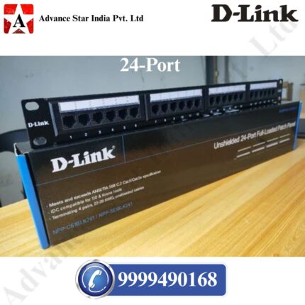 D-Link CAT6 UTP 24 Port Loaded Patch Panel