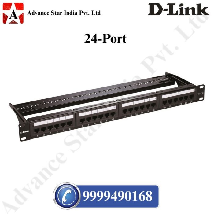 D-Link CAT6 UTP 24 Port Loaded Patch Panel