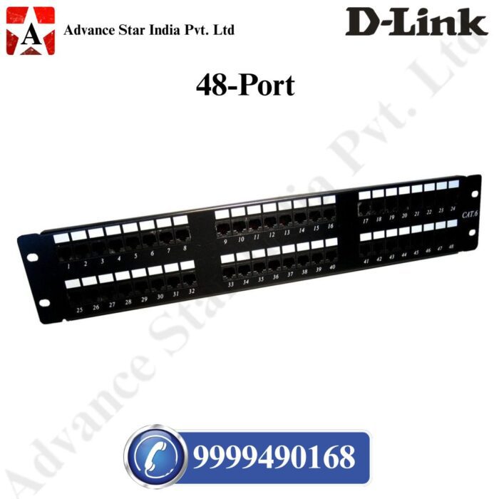 D-Link Cat6 UTP 48 Port Loaded Patch Panel