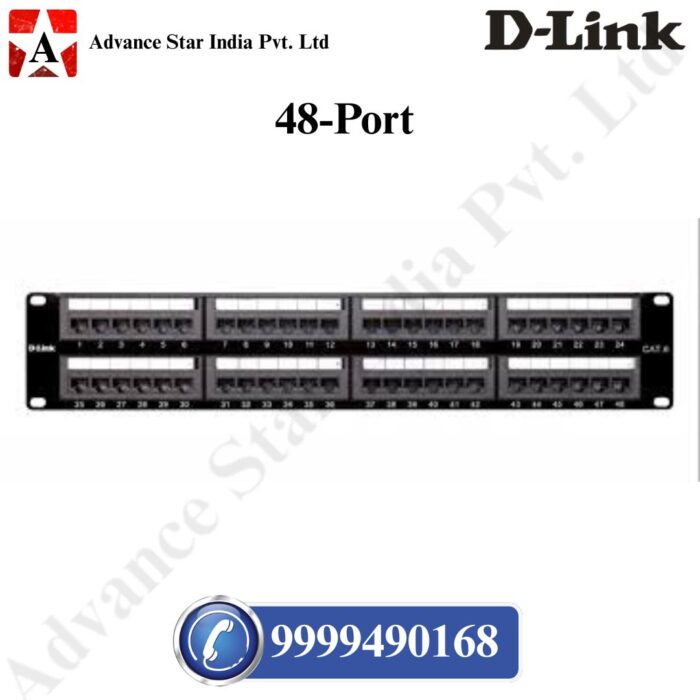 D-Link Cat6 UTP 48 Port Loaded Patch Panel