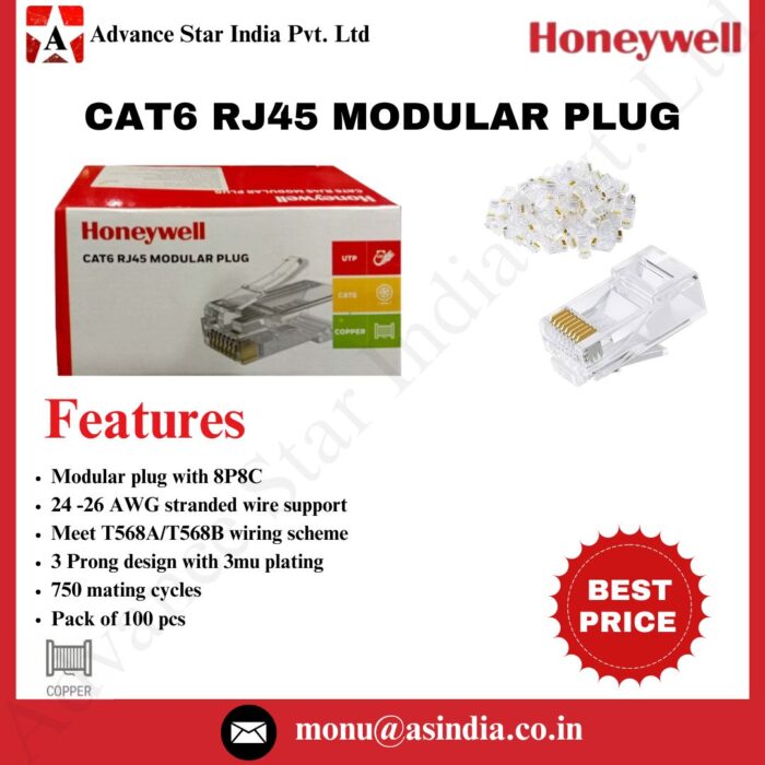 34 Honeywell CAT6 RJ45 Connector
