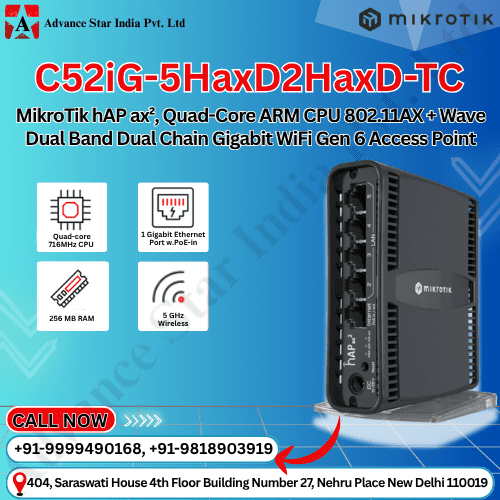 Mikrotik hAP ax2 C52iG-5HaxD2HaxD-TC ( Hap AX2)