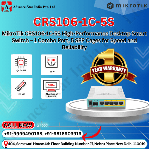 Mikrotik Cloud Router Switch CRS106-1C-5S
