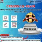 MikroTik 5-Port Desktop Switch, 1 Gigabit Ethernet Port, 4 SFP+ 10Gbps Ports (CRS305-1G-4S+in)