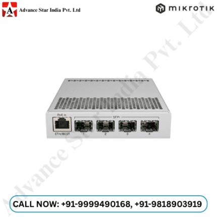 MikroTik 5-Port Desktop Switch, 1 Gigabit Ethernet Port, 4 SFP+ 10Gbps Ports (CRS305-1G-4S+in)